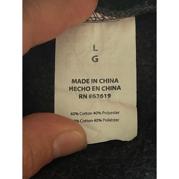 BEBE Charcoal Sequin Hoodie Pockets Size Large - Picture 8 of 8